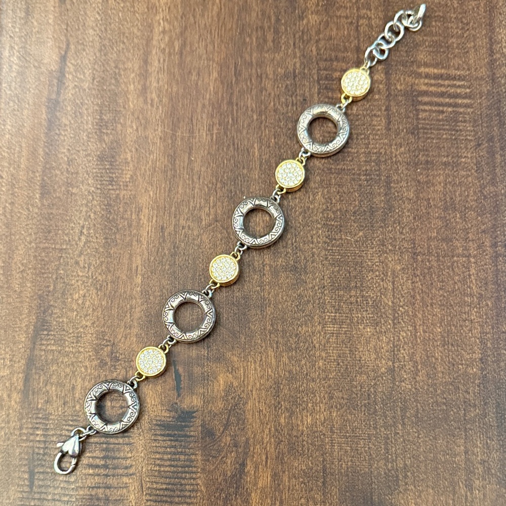 Brighton Elegant Gold and Silver Bracelet